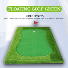 Practice Golf Pool Floating Putting Green With Mat