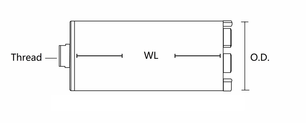 Gyémánt magfúró rajz Diamond Core Bit Drawing