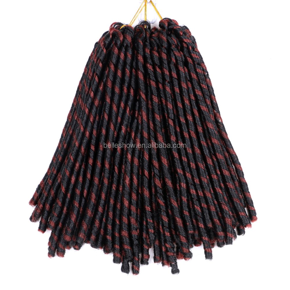 Hot sell freetress soft dread crochet freetress urban soft dread crochet braids how to install soft dreads