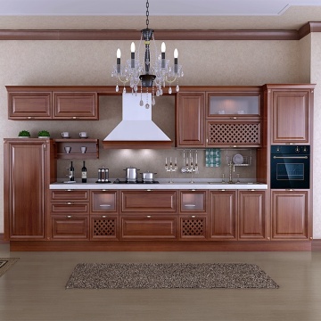 Maple Solid Wood Italian Modern Kitchen Cabinets Made in China