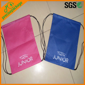 Colorful Polyester Drawstring Backpack School Bag