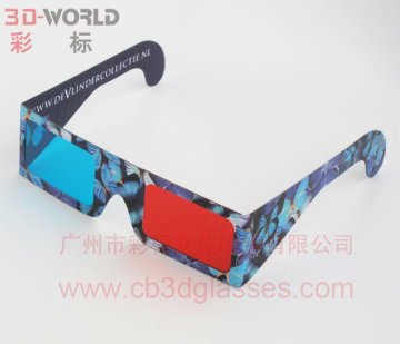 custom logo paper 3d glasses/custom shape 3d glasses