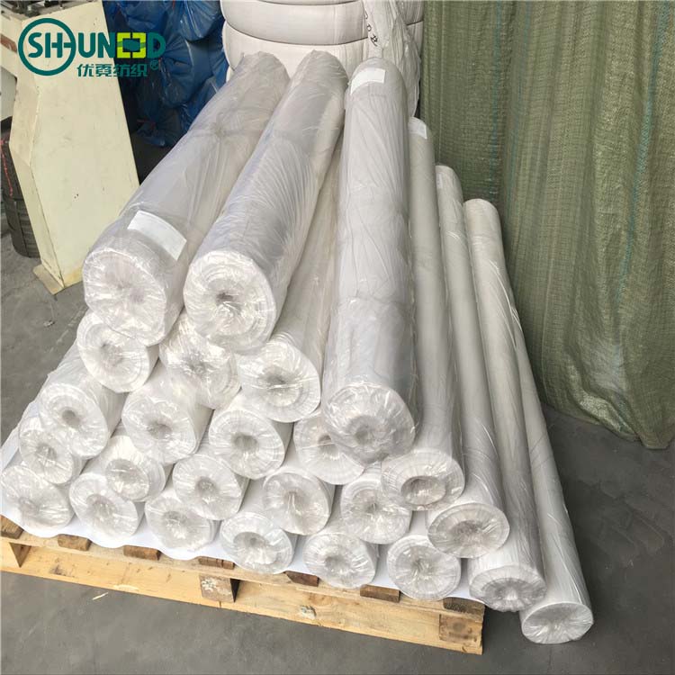 China supplier wholesale eco-friendly LDPE glue fusible polyester needle punched nonwoven fabric felt pad rolls for craft