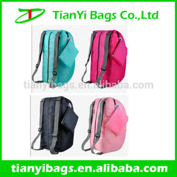 2014 new foldable backpack,pattern transparent backpack,cute folding backpack