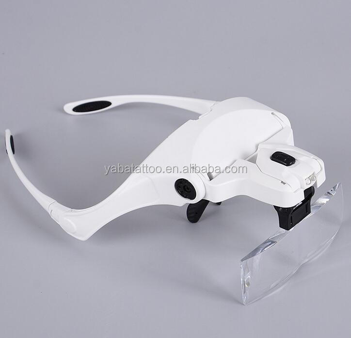 Tattoo Headband Led Light Lamp with Magnifying Glass