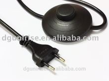 VDE plug with foot switch