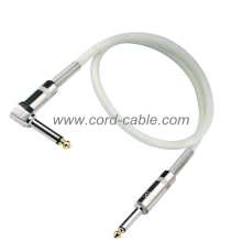 DML Series Instrument Guitar Cable Jack 90° to Jack Pearlized PVC Jacket