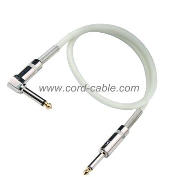 DML Series Instrument Guitar Cable Jack 90° to Jack Pearlized PVC Jacket