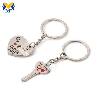 Custom Funky Detachable Pair Metal Keychains