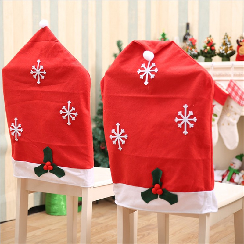 New product sale Christmas tablecloth + Christmas Snowflake chair cover set Christmas decorations wholesale