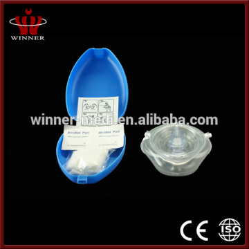 Disposable cpr mask medical equipment with hard case