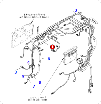 Long-term supply of SAA6D170E-5E wire harness 6245-81-536