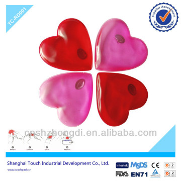 Non-electric Heating Pad Gel In heart Shape , heart Style Heating pack