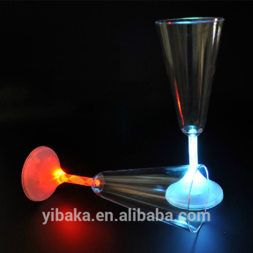 Glassware led light champagne glass cylinder for club bar ktv wedding party nice color FC90095