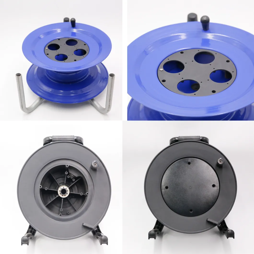 Cord Storage Reel with Center Spin Handle Empty Plastic Cable Reel