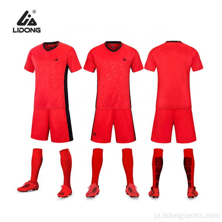 Jersey de futebol Custom Sublimation Soccer Team Jersey