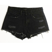 Black jean short trouser for girl summer lady denim shorts pants