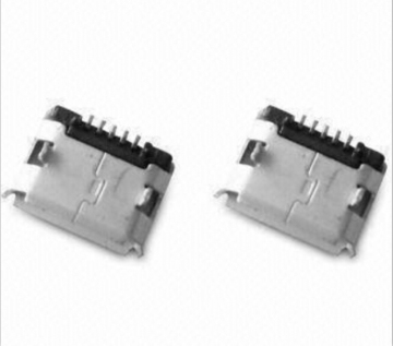 Micro USB 5P Receptacle Dip Shell