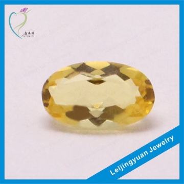 Champagne oval shape natural crystal stone