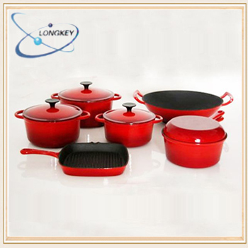 Hot sale enamel fry pan set cookware , cooking pan set cook