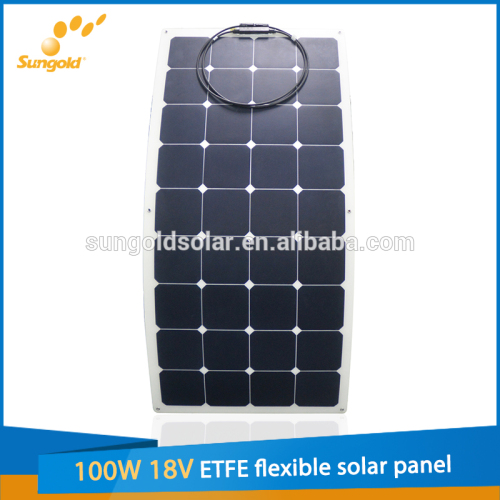 Sunpower 100W ETFE flexible solar panel with A grade solar cell