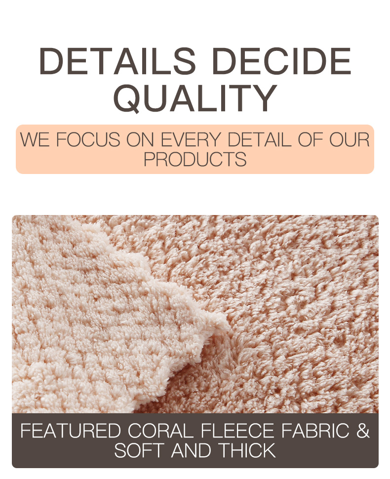 customized coral fleece towel