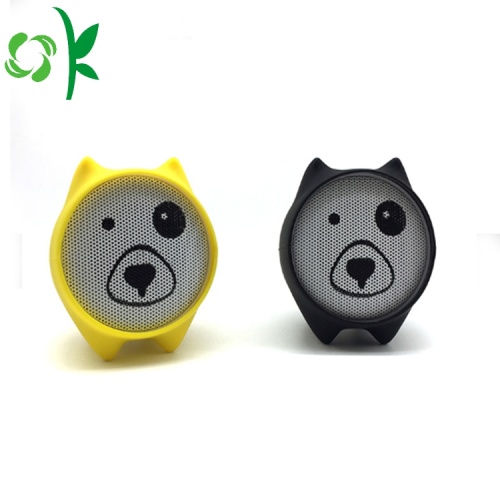 Mini haut-parleur en silicone avec résistance aux chutes de chat mignon