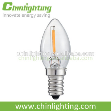 Mini Bulbs C7 120V 220V Led Filament Bulbs 0.5w 1w Candle Lights Led