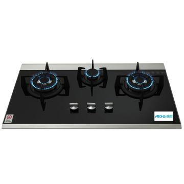 3-Burner Gas Hob terbina dalam