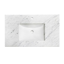 Carrara White Marble Countertops & Vanity Tops