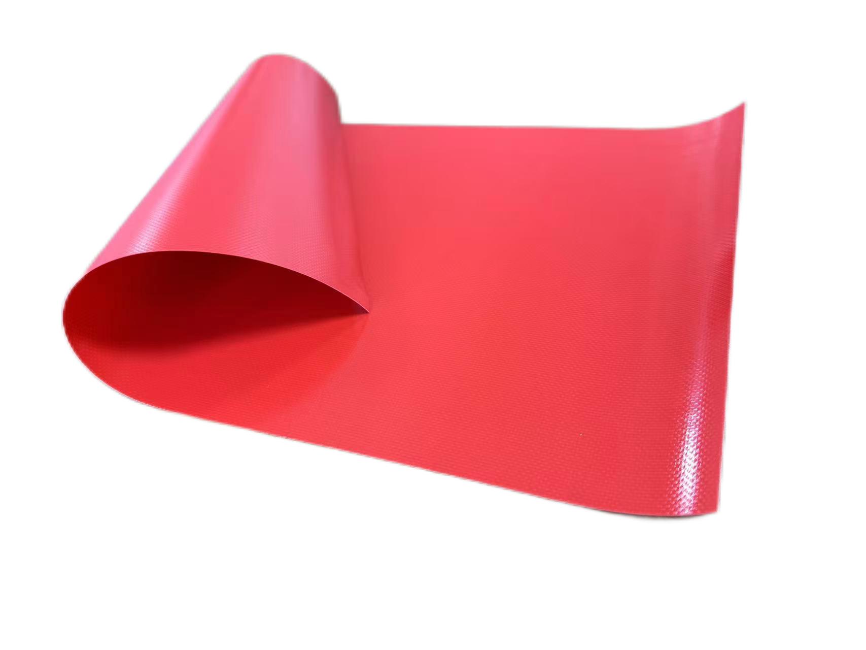 Красный 520GSM PVC, покрытый брезентом брезента
