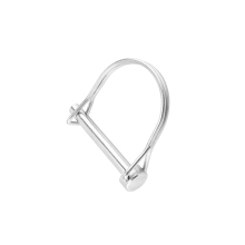Stainless Steel D-Type Lock Pin with Double Wire Tab Snap and Spring Lock Mechanism