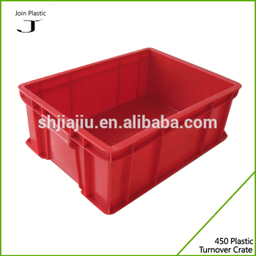 Heavy duty plastic container turnover