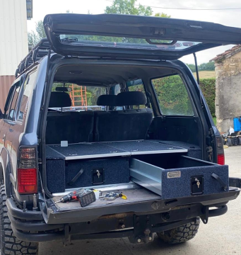 4WD Vehicle Drawer System for Land Cruiser 150: SUV Drawer Storage Solutions