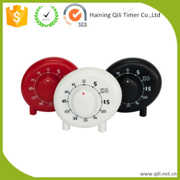 Round shape analog timer with switch of count down sand bell timers