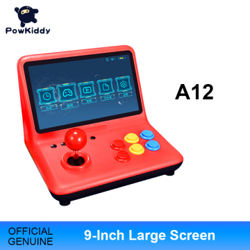 POWKIDDY A12 9 Inch Joystick Arcade A7 Architecture Quad-Core CPU Simulator Video Game Console New Game Children's Gift