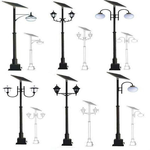 Black Finish Outdoor Lighting Post