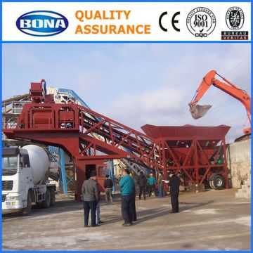 hauling mobile concrete mixing plant manufacturer