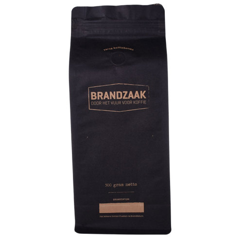 Bolsa de café Ziplock Kraftpaper resellable modificada para requisitos particulares con empaquetado de la válvula