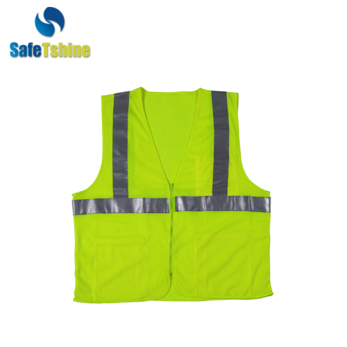 hi viz reflective safety vest with pockets
