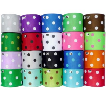 dots grosgrain ribbon