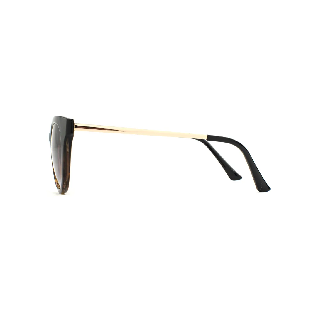 New Smart Design Cat Eye PC Farme Metal Temple Sunglasses