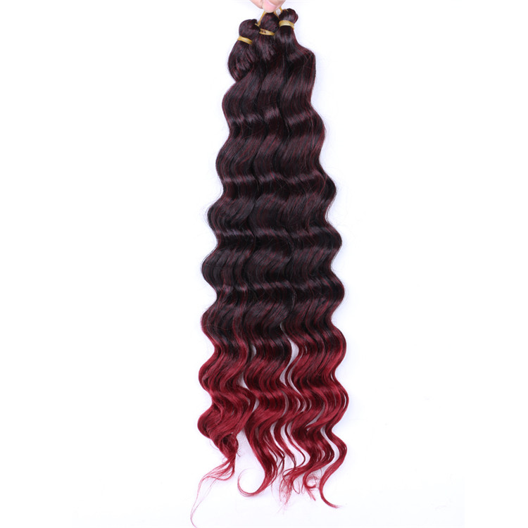 20inch Deep curly crochet bulk hair twist crochet braids ocean deep wave