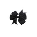 dark color satin ribbon bow Hairbow hairclip