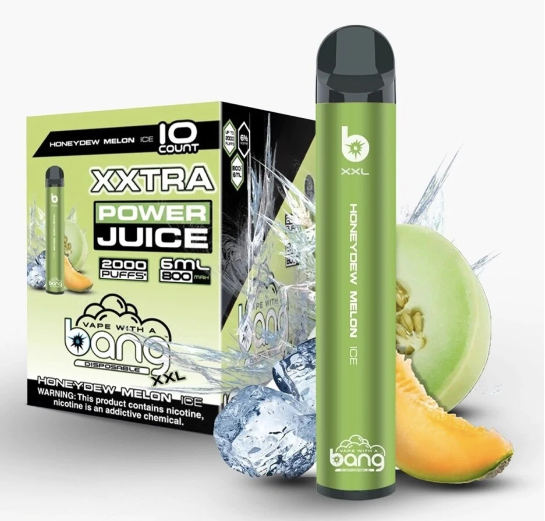 Hot Selling Disposable E Cigarette Vape Pen Pod 6% Nicotine 2000puffs Bang XXL