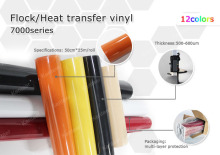 Flock Heat Transfer Vinyl for Clothing