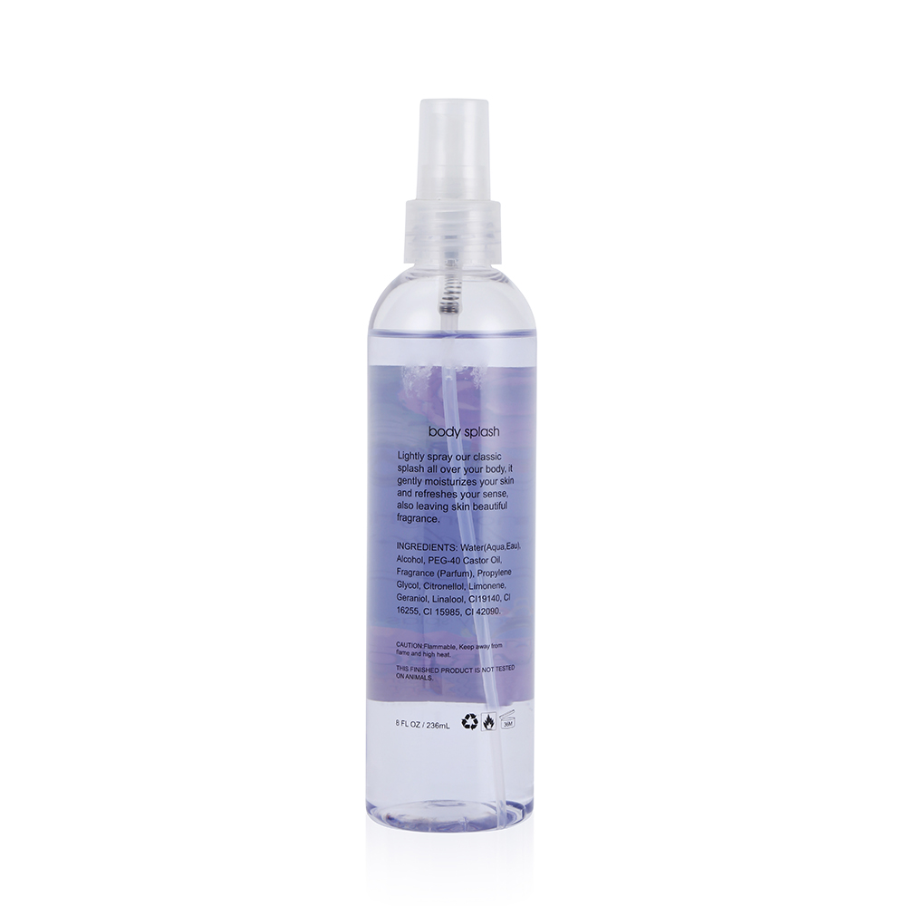 Long Lasting Natural Body Splash Fragrance Body Mist