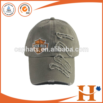 2015 hot sale custom design twill cotton patch worn look applique sports hats cap(SHXEA-092507)