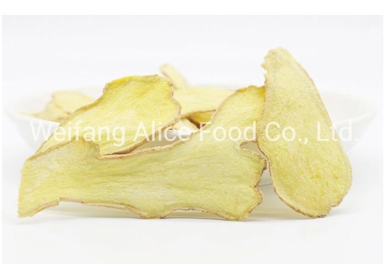 China Healthy Vegetable Snacks Cheap Price Export Standard Wholesale Fried VF Ginger Chips