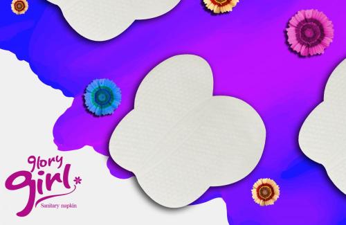 Butterfly shaped underarm sweat pads for girls